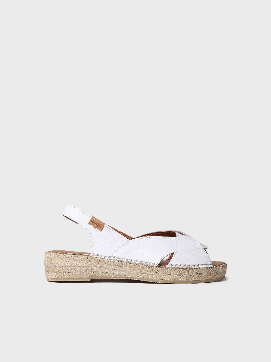 Espadrille pour femme en cuir 