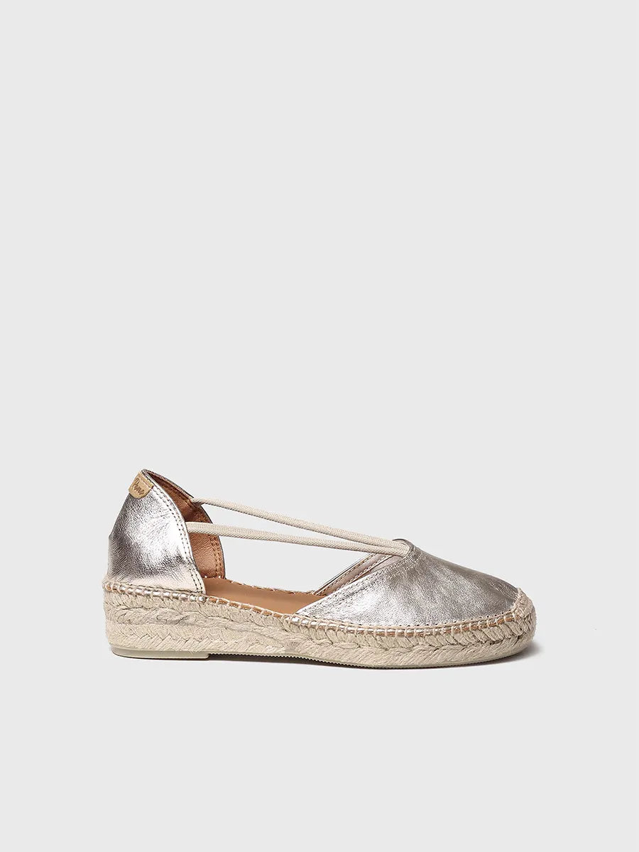 Women's suede espadrilles with straps