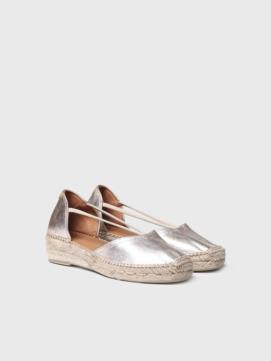 Women's suede espadrilles with straps