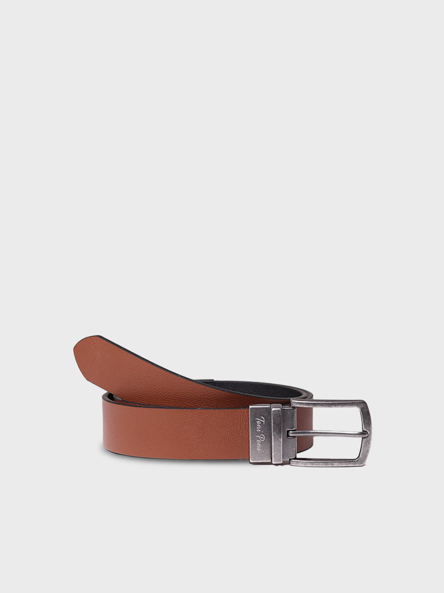 Men's leather belt