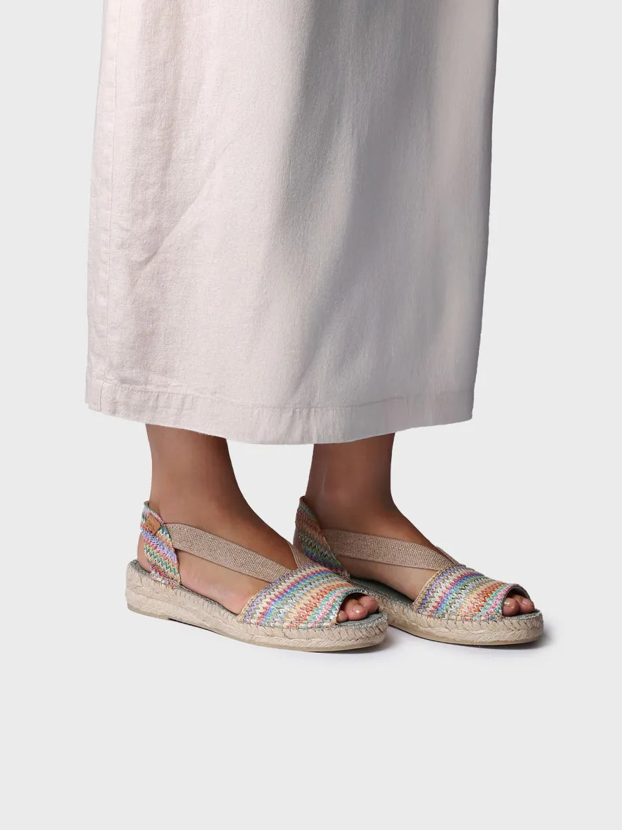  - Alpargatas de mujer en rafia multicolor | ESTEL-MH  - Toni Pons  