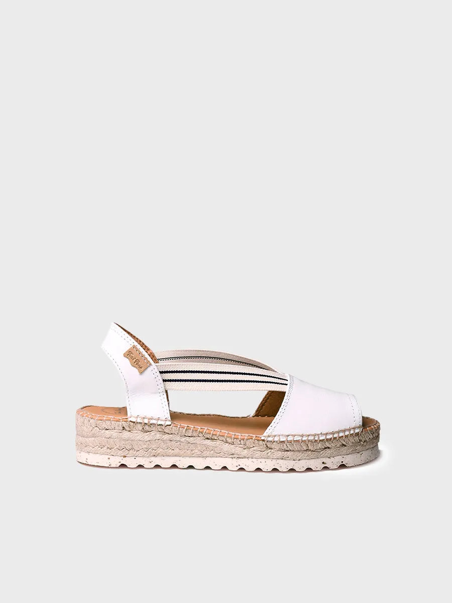 Jute platform sandal for women