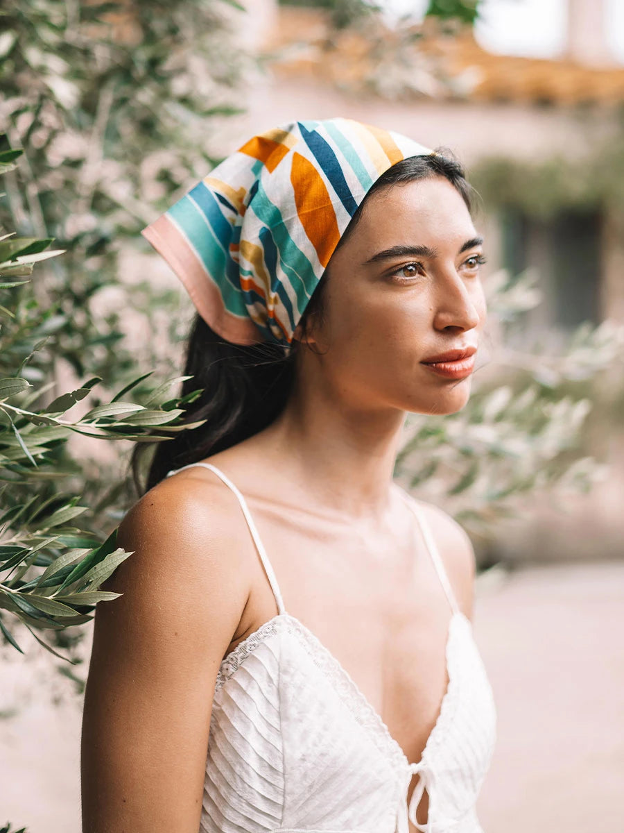  - Fular de algodón estampado multicolor | FABIOLA  - Toni Pons  