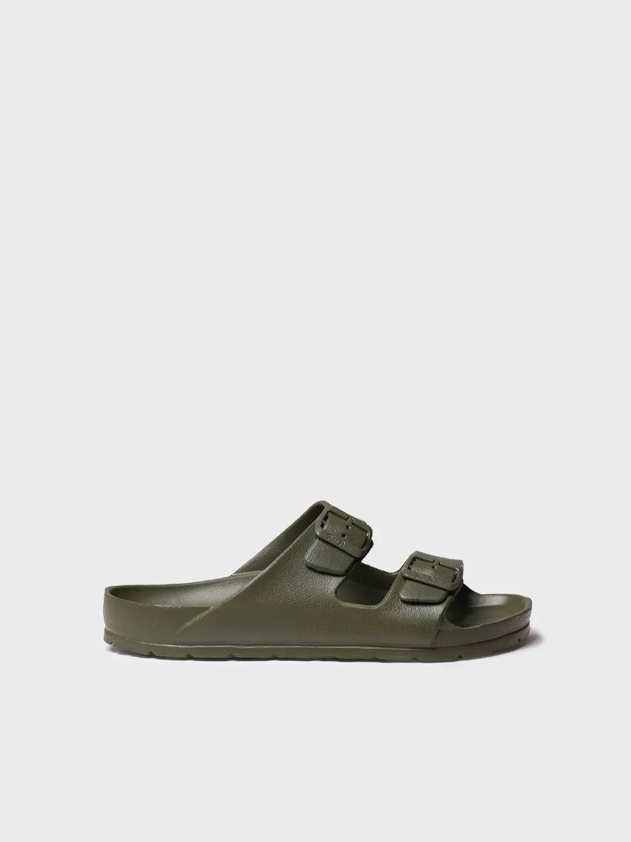 Men's BIO sandal in rubber with buckles