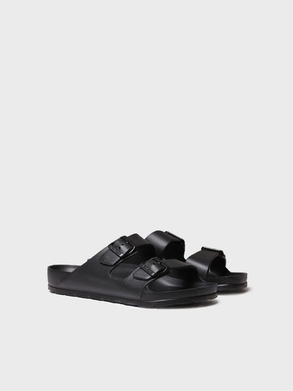 Men's BIO sandal in rubber with buckles