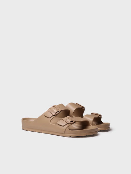 Men's BIO sandal in rubber with buckles