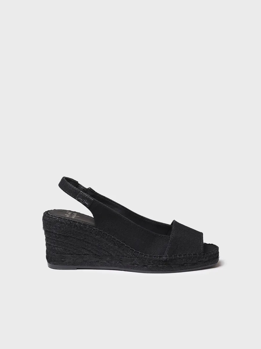 Women's wedge espadrille in dyed jute