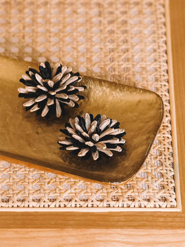 Complementos - Broche de rafia en forma de flor - FLOR-R  - Toni Pons  