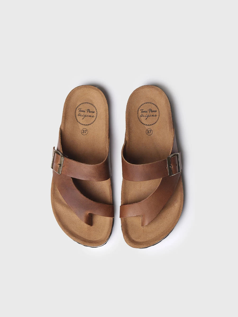  - Sandalia de mujer con hebilla en color Blanco | GAIA-PE  - Toni Pons  