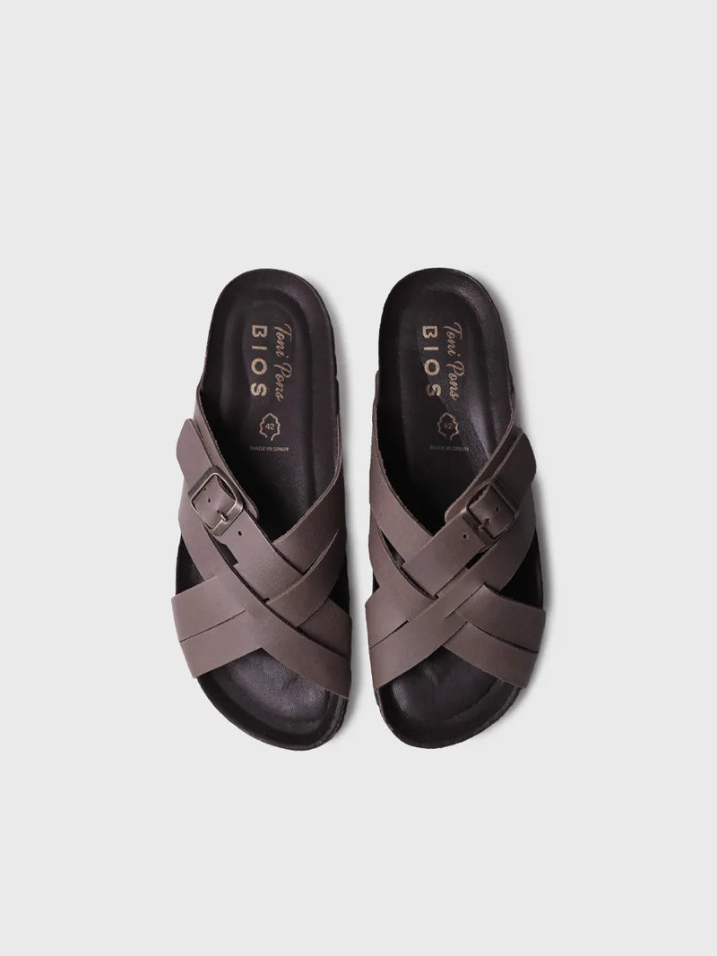  - Sandalias de hombre de piel con tiras cruzadas | GALATSI-PE  - Toni Pons  