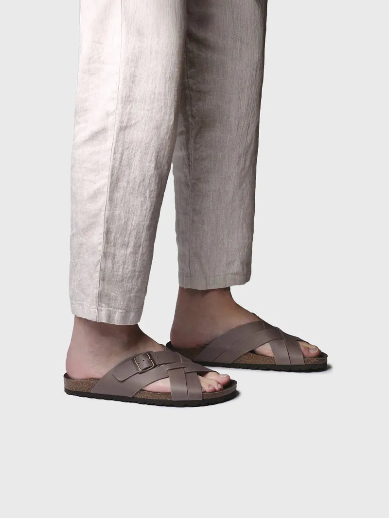  - Sandalias de hombre de piel con tiras cruzadas | GALATSI-PE  - Toni Pons  