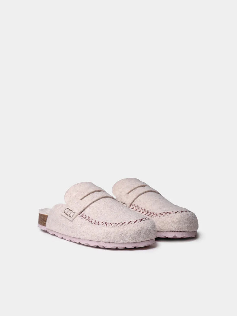 Zapatillas de casa mujer - Zueco de fieltro con suela de corcho para mujer | GANDESA  - Toni Pons  