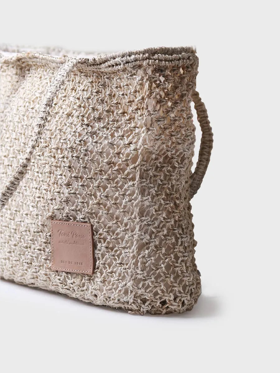 Bolso shopper de mujer en trenza de yute | GANGES