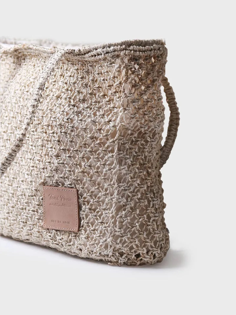 Complementos - Bolso shopper de mujer en trenza de yute | GANGES  - Toni Pons  