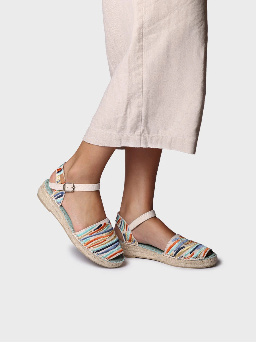  - Alpargatas de mujer bordadas con pulsera ajustable | GARBET  - Toni Pons  