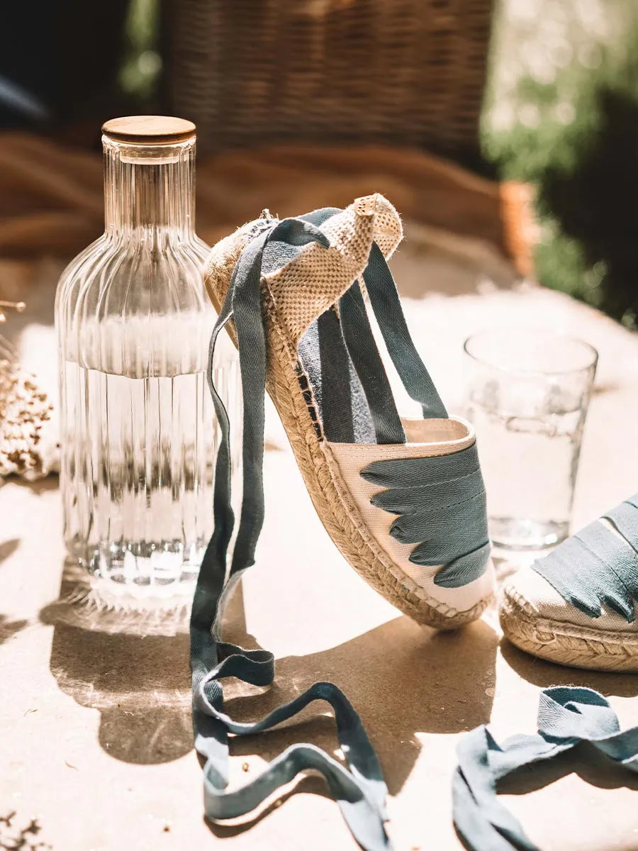 Espadrilles vegan pour femme avec cinq nervures 