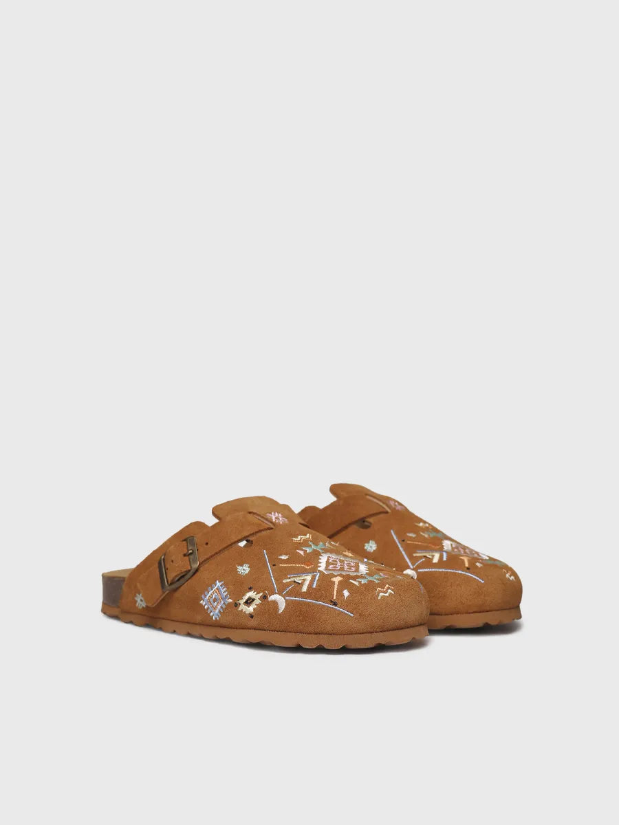  - Zueco de mujer en serraje bordado | GEMINA-BQ  - Toni Pons  