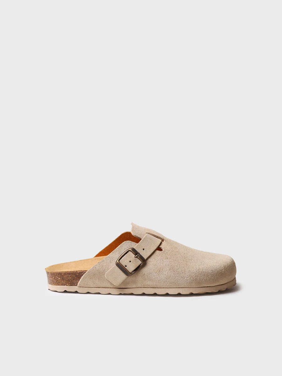  - Zueco de mujer en serraje con hebilla | GEMINA-QT  - Toni Pons  