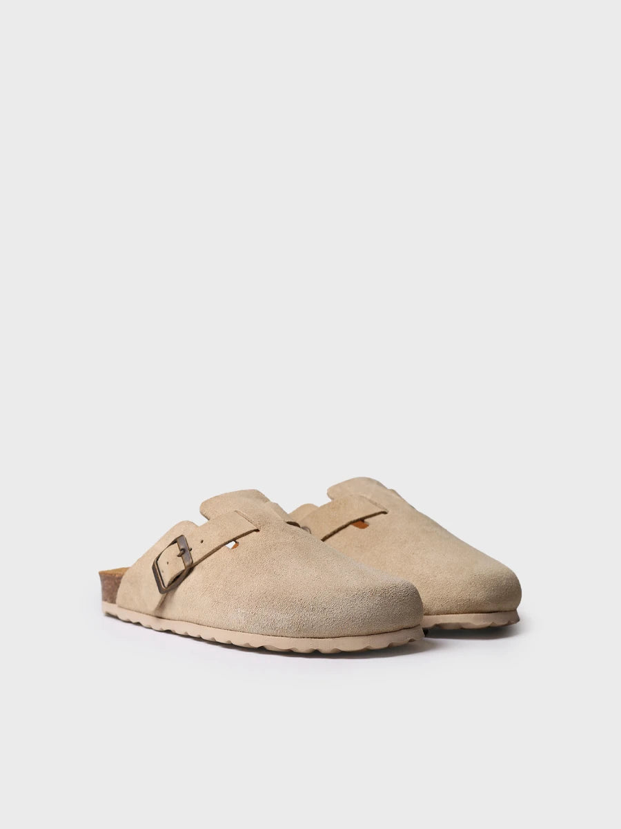  - Zueco de mujer en serraje con hebilla | GEMINA-QT  - Toni Pons  