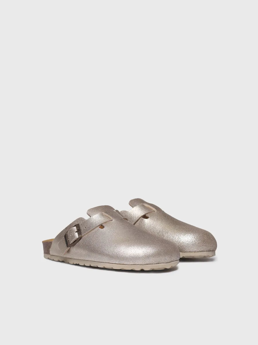  - Zueco de mujer en serraje con hebilla | GEMINA-QT  - Toni Pons  