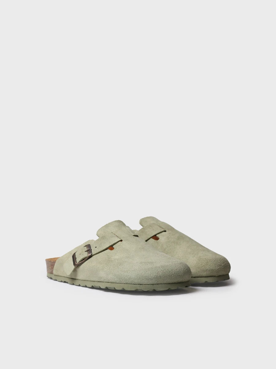  - Zueco de mujer en serraje con hebilla | GEMINA-QT  - Toni Pons  