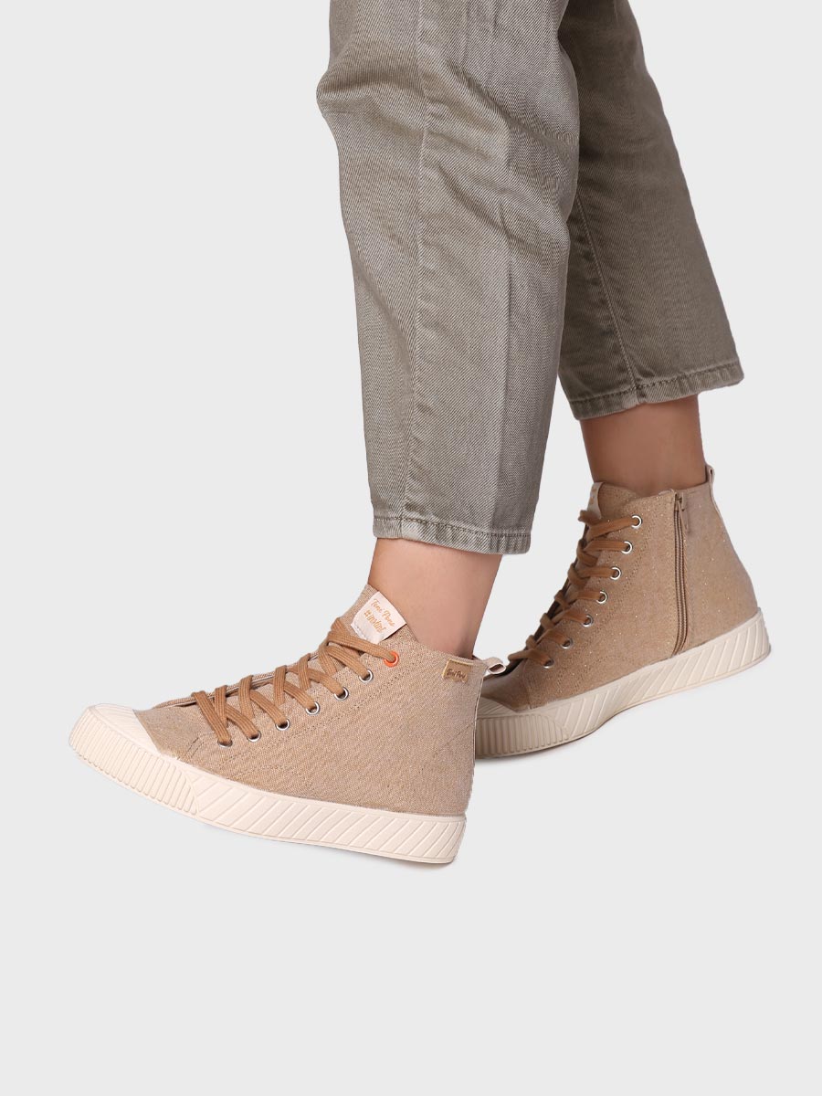 Zapatillas mujer - Zapatillas altas de mujer en tejido reciclado  - Toni Pons  