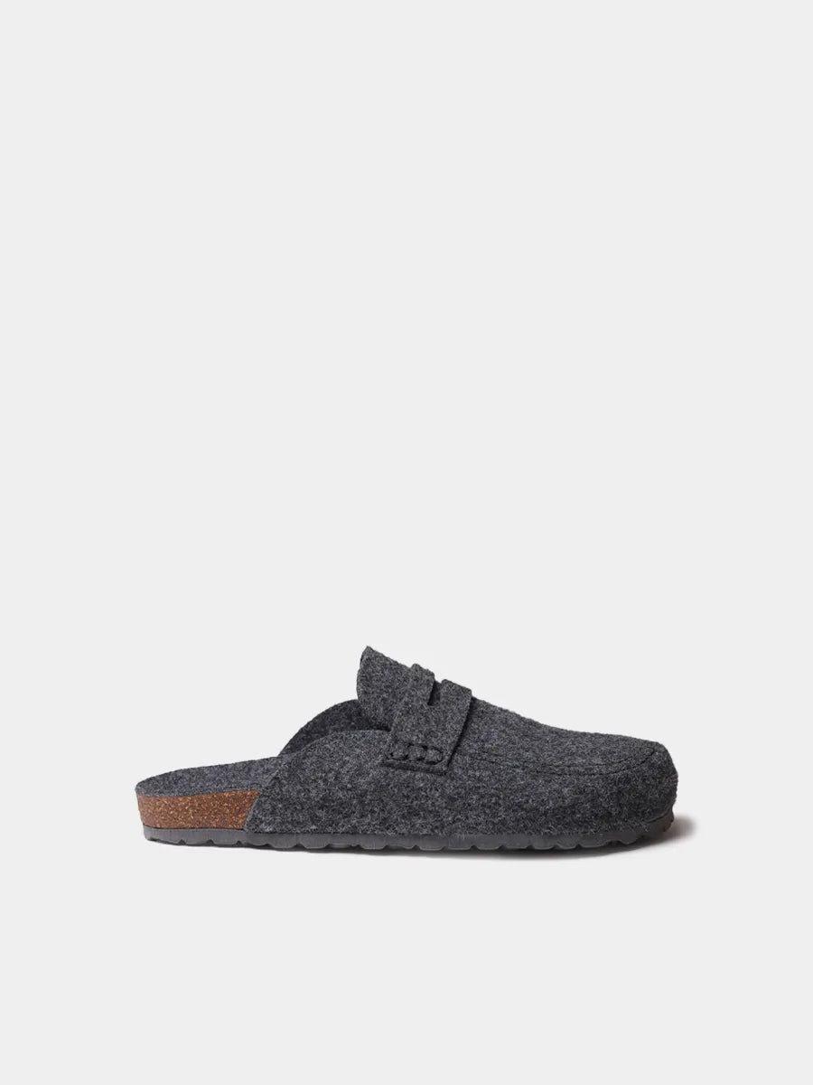 Slippers tipo zueco de fieltro para hombre | GENIS