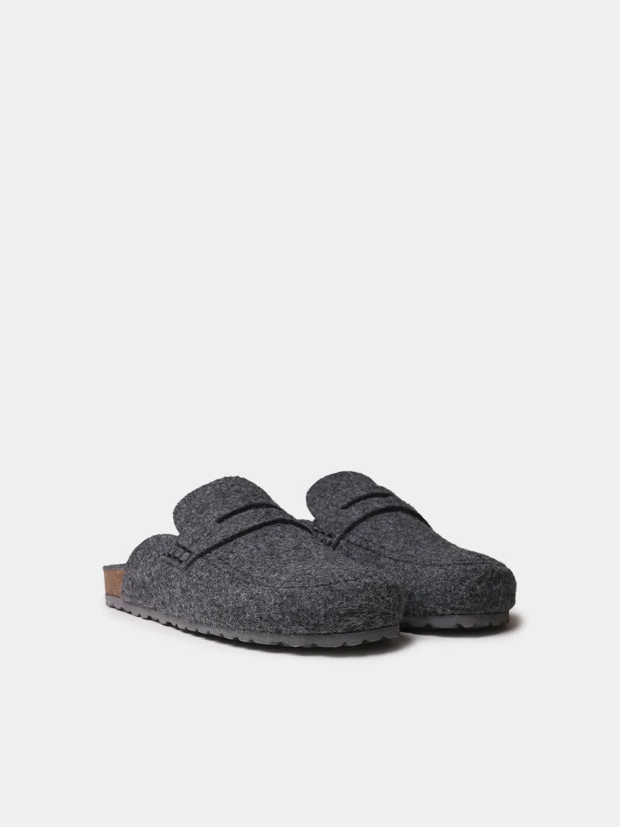 Slippers tipo zueco de fieltro para hombre | GENIS