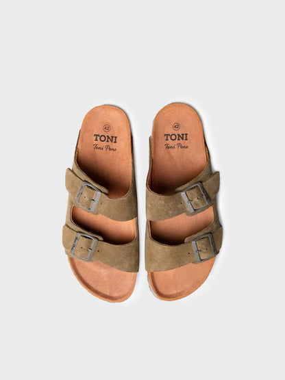 Men's sandal with buckles