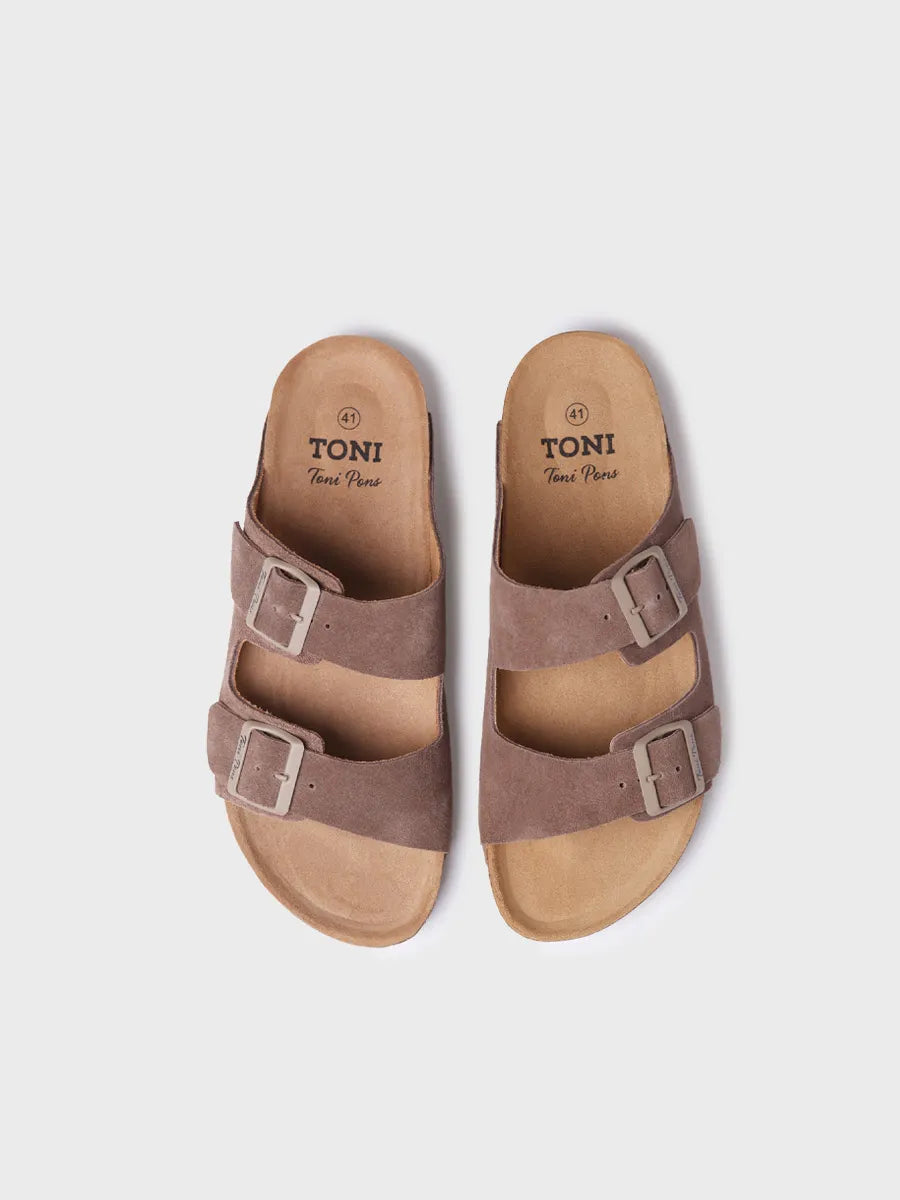 Men's sandal with buckles