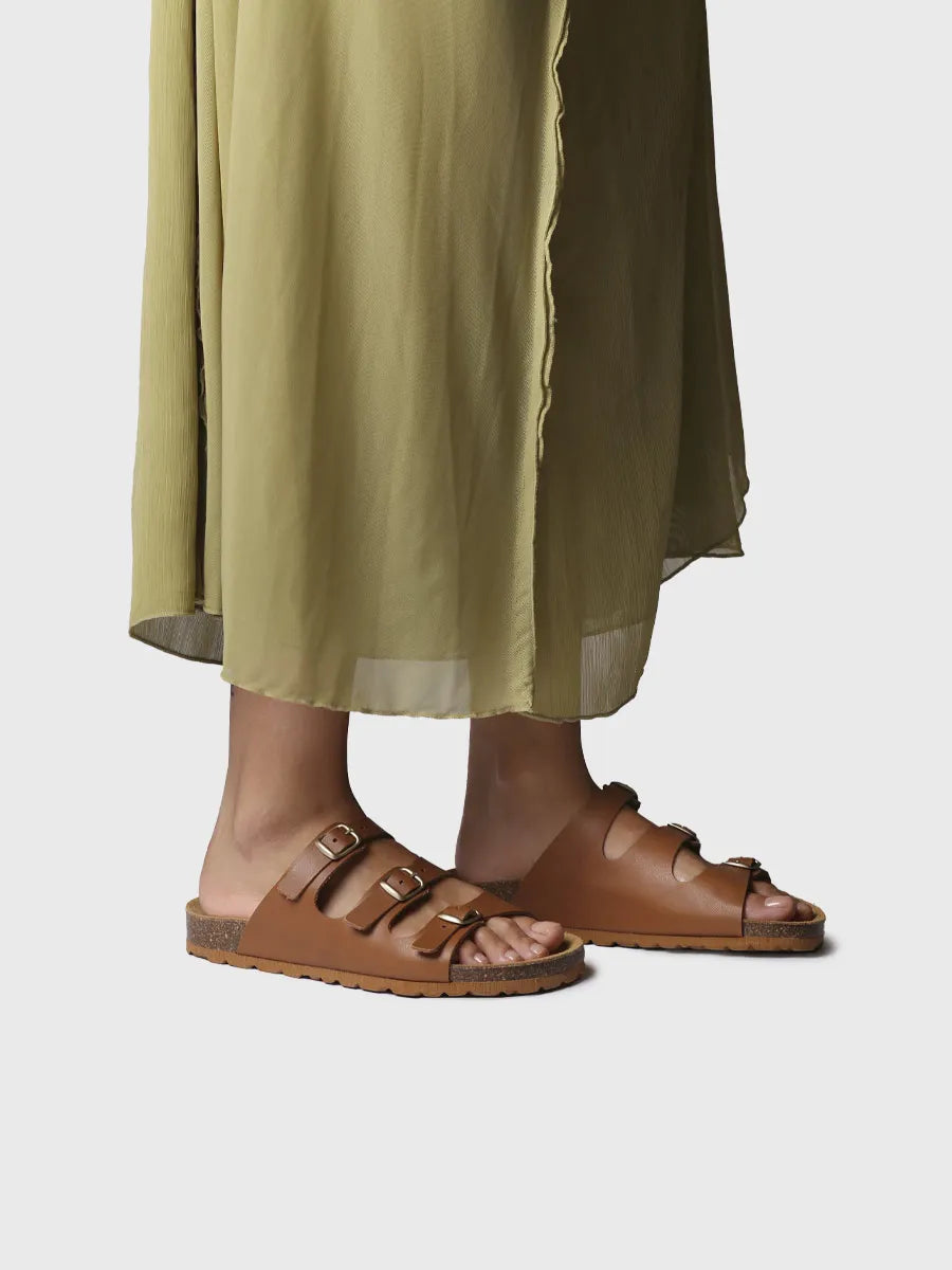  - Sandalia BIO de mujer en piel con hebillas | GIEN-VQ  - Toni Pons  