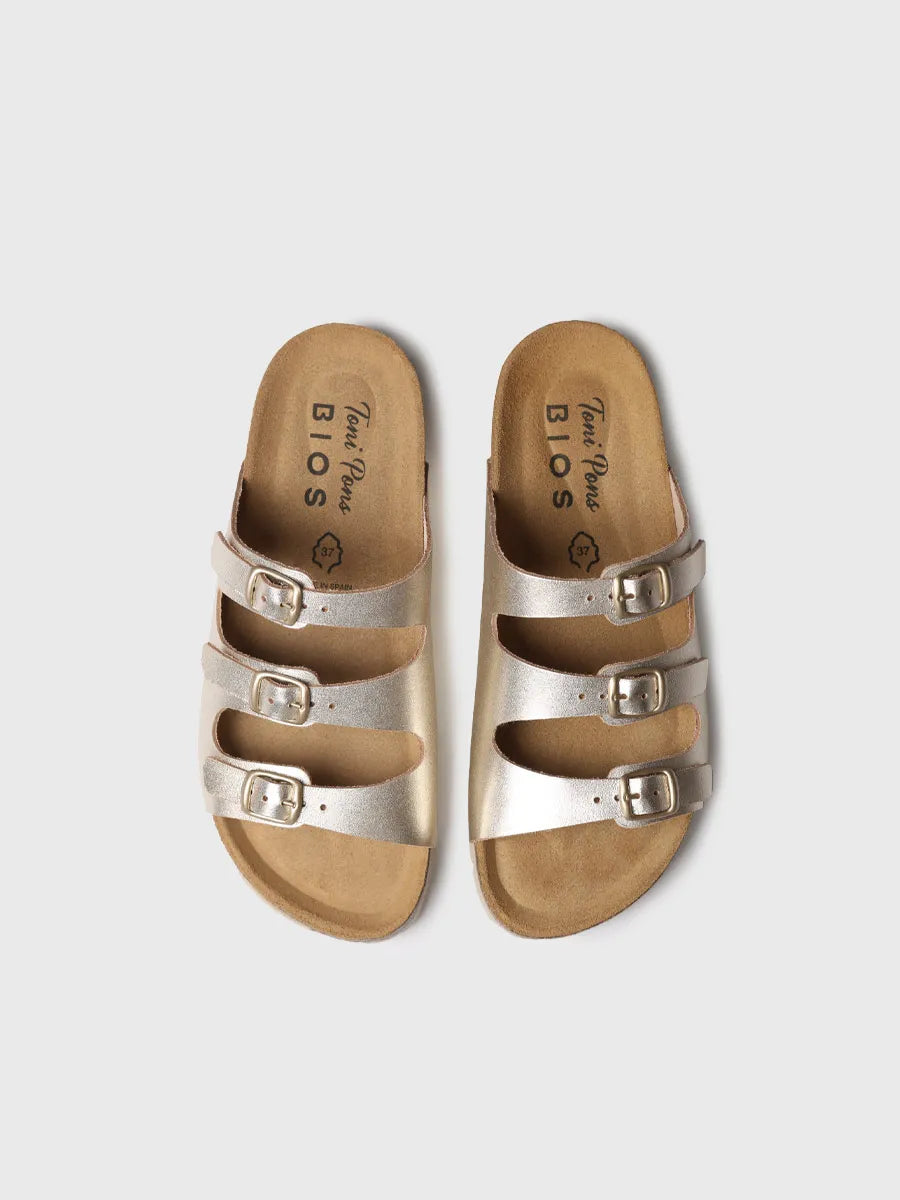 - Sandalia BIO de mujer en piel con hebillas | GIEN-VQ  - Toni Pons  