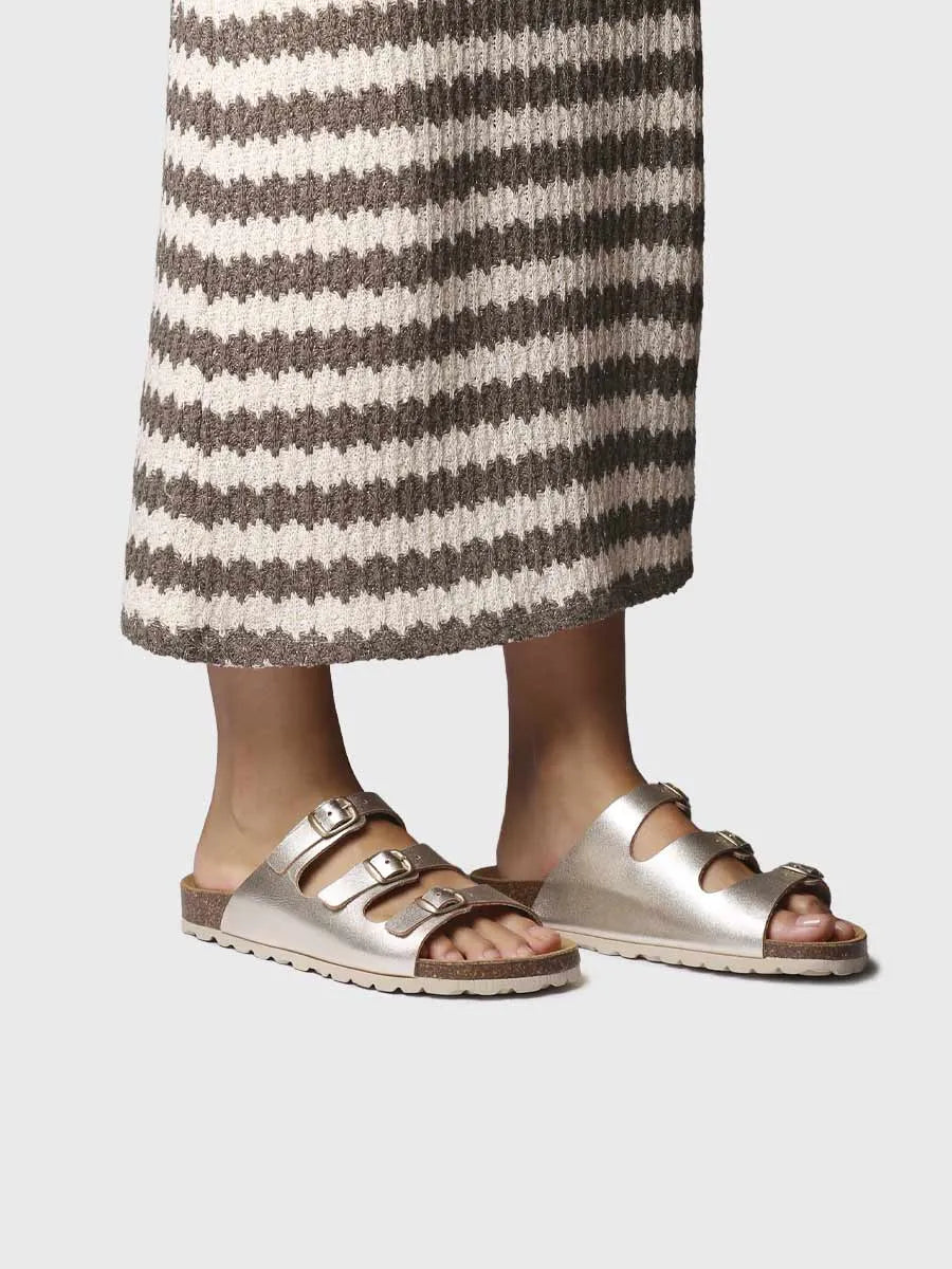  - Sandalia BIO de mujer en piel con hebillas | GIEN-VQ  - Toni Pons  