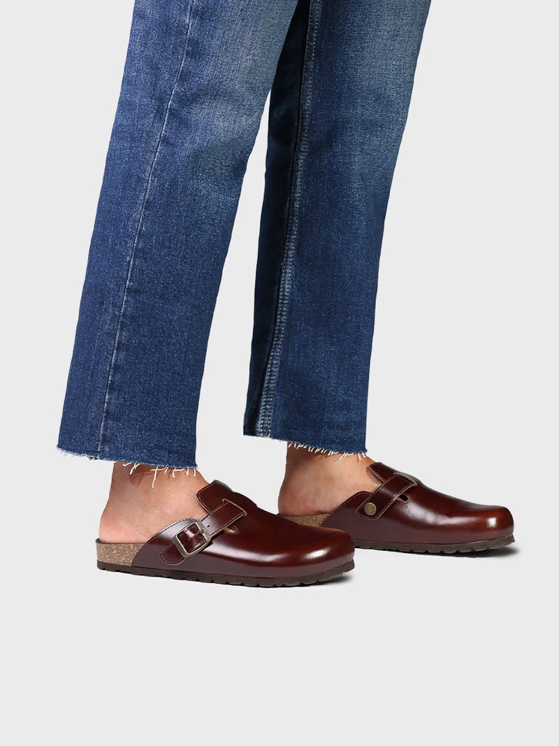 Sandalias mujer - Zueco en piel con hebilla para mujer | GINA  - Toni Pons  
