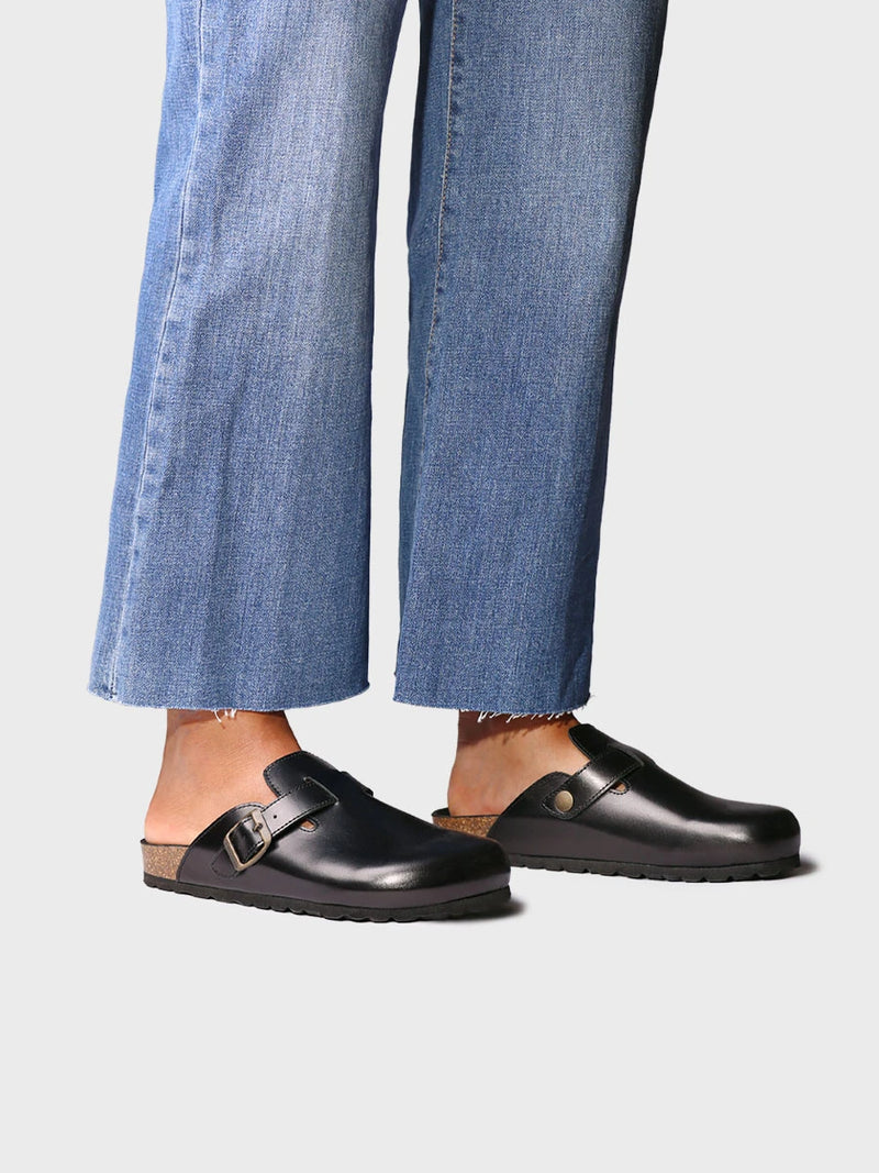 Sandalias mujer - Zueco en piel con hebilla para mujer | GINA  - Toni Pons  