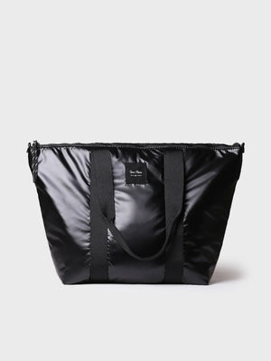 Complementos - Bolso para mujer en material acolchado negro brillante | GINNY  - Toni Pons  