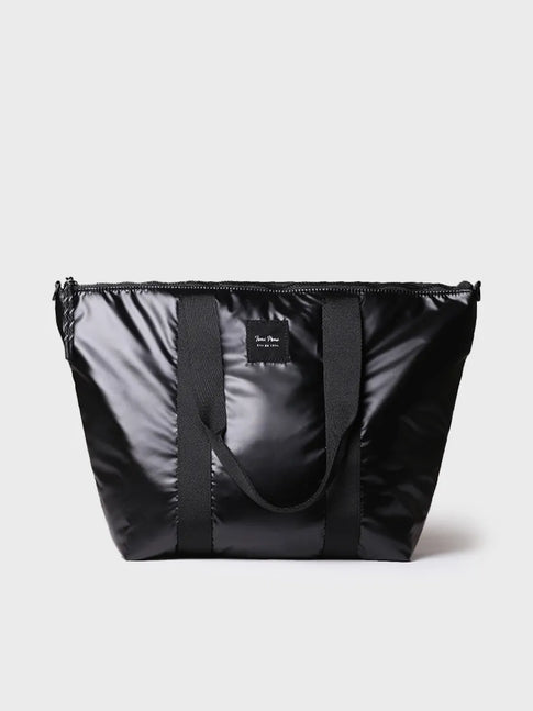Complementos - Bolso para mujer en material acolchado negro brillante | GINNY  - Toni Pons  