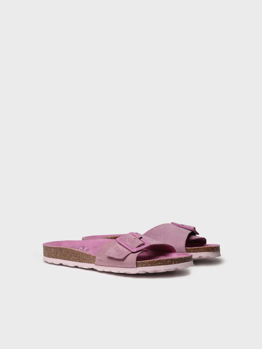 Women's BIO sandal with buckle and cork sole