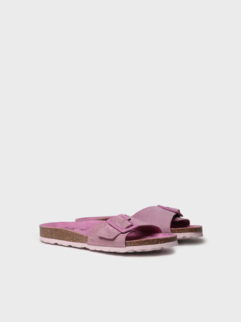 zapatillas mujer - Sandalia BIO de mujer con hebilla y suela de corcho | GLIDE-QT  - Toni Pons  