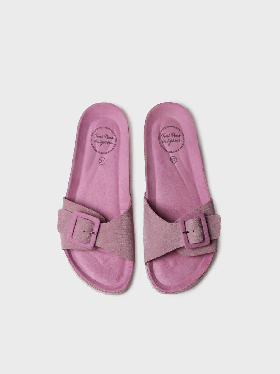 Women's BIO sandal with buckle and cork sole