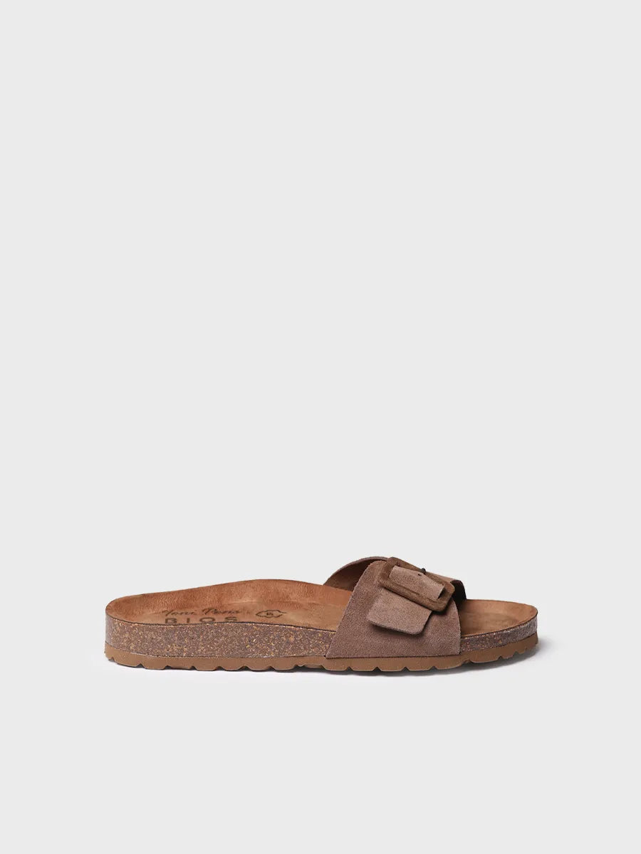 Women's BIO sandal with buckle and cork sole