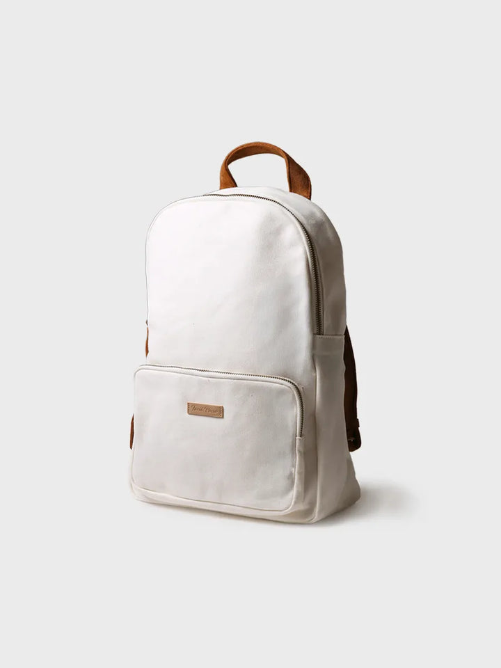 Complementos - Mochila de lona de algodón con tiras en ante vegano | GLORIA  - Toni Pons  
