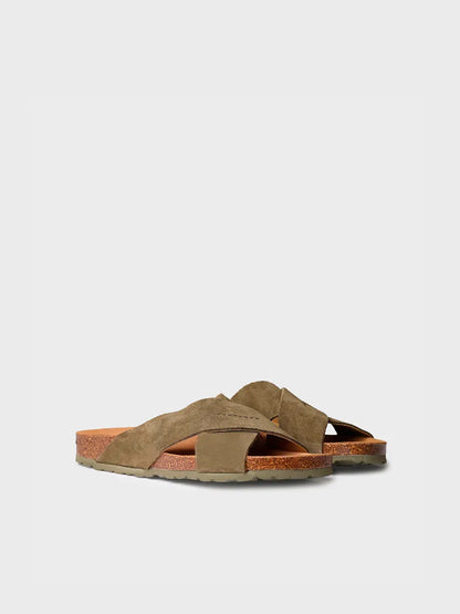 Men's BIO sandal with crossed straps