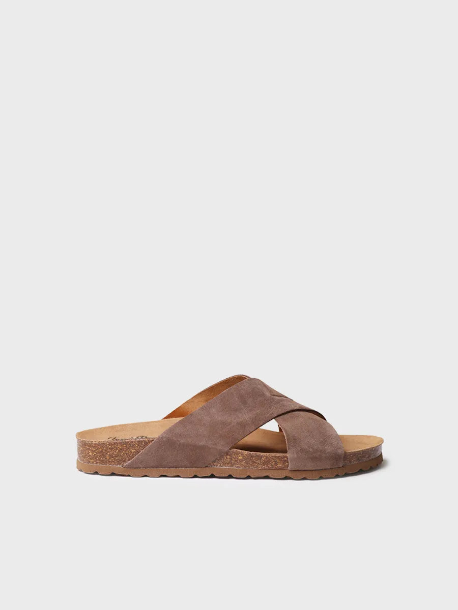 Men's BIO sandal with crossed straps