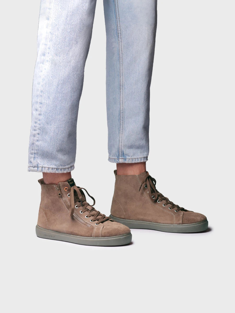 Men's suede lace-up ankle boot | GORI