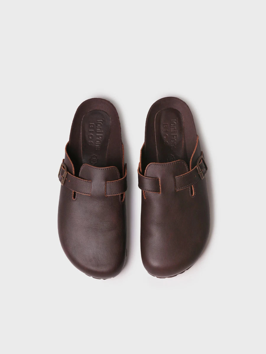 Sandalias hombre - Zueco cerrado en piel para hombre | GORKA  - Toni Pons  