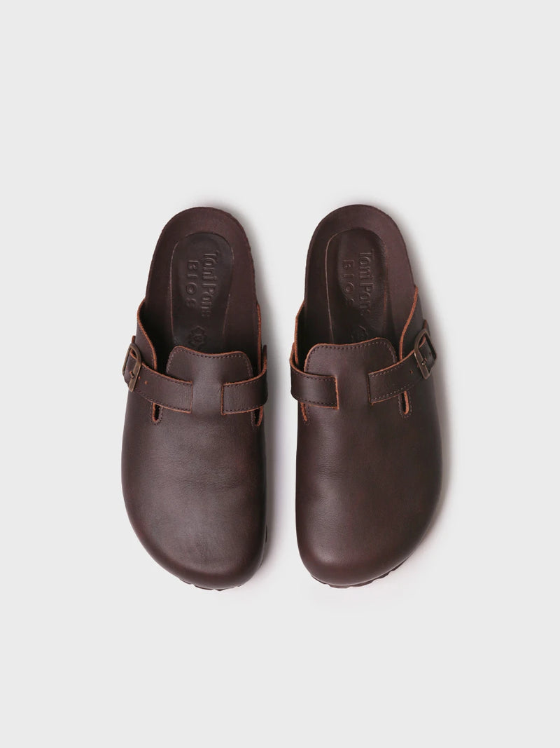 Sandalias hombre - Zueco cerrado en piel para hombre | GORKA  - Toni Pons  
