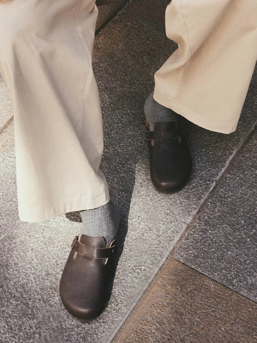 Geschlossener Clog aus Leder für Herren | GORKA