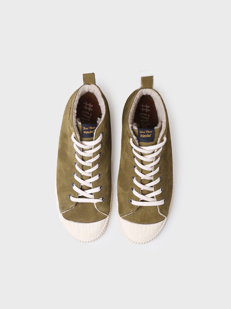 High-Top-Sneaker für Herren aus Spaltleder - GRANT-SY