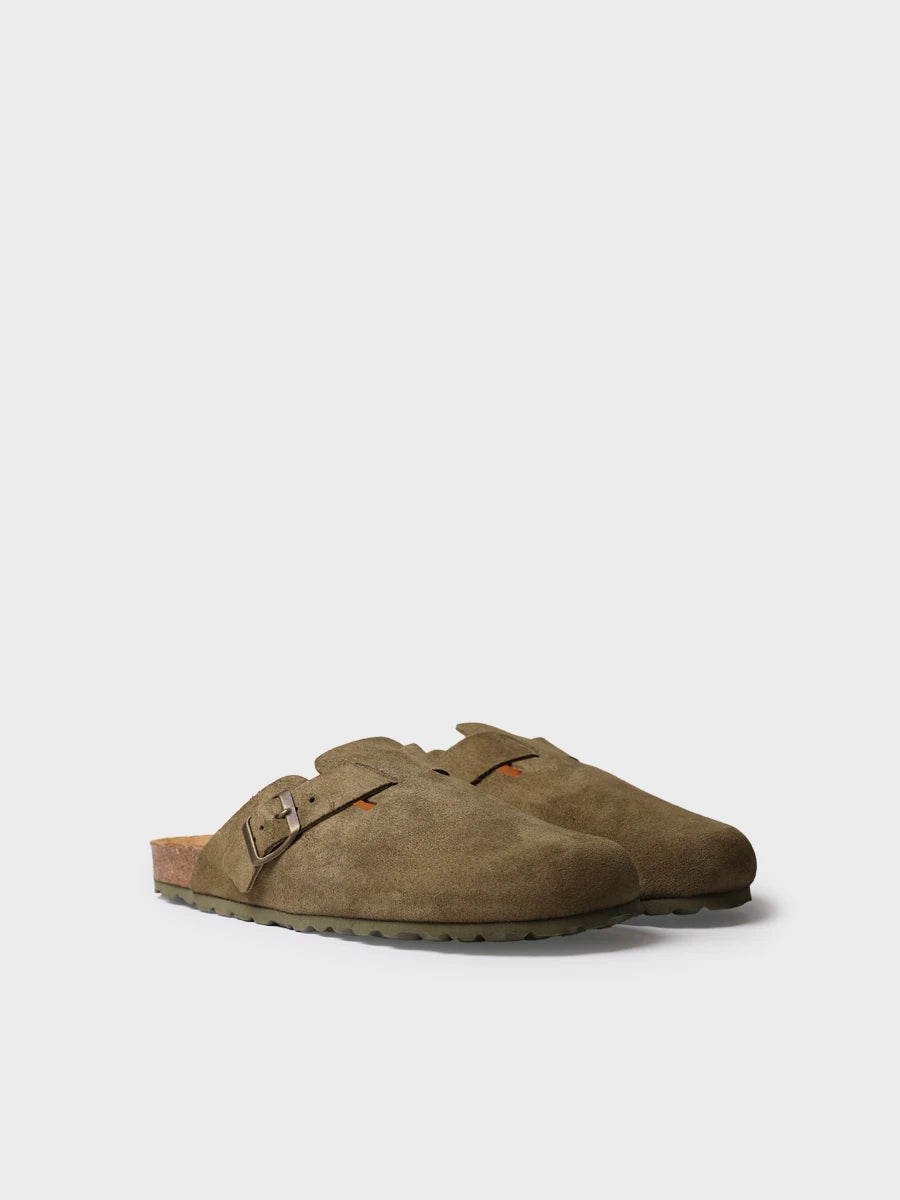  - Zueco de hombre en serraje con hebilla | GREGOR-QT  - Toni Pons  